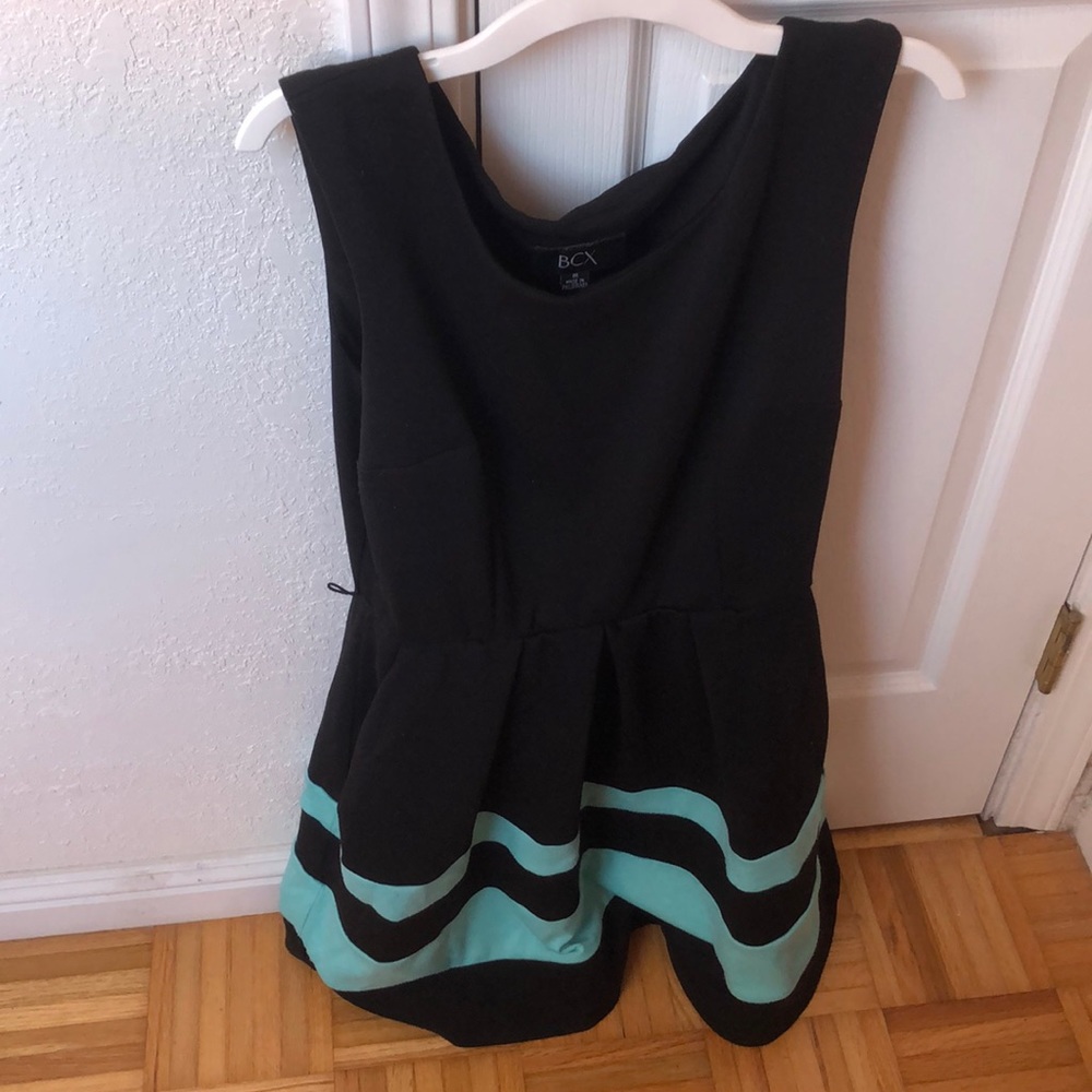 Black and aqua dress